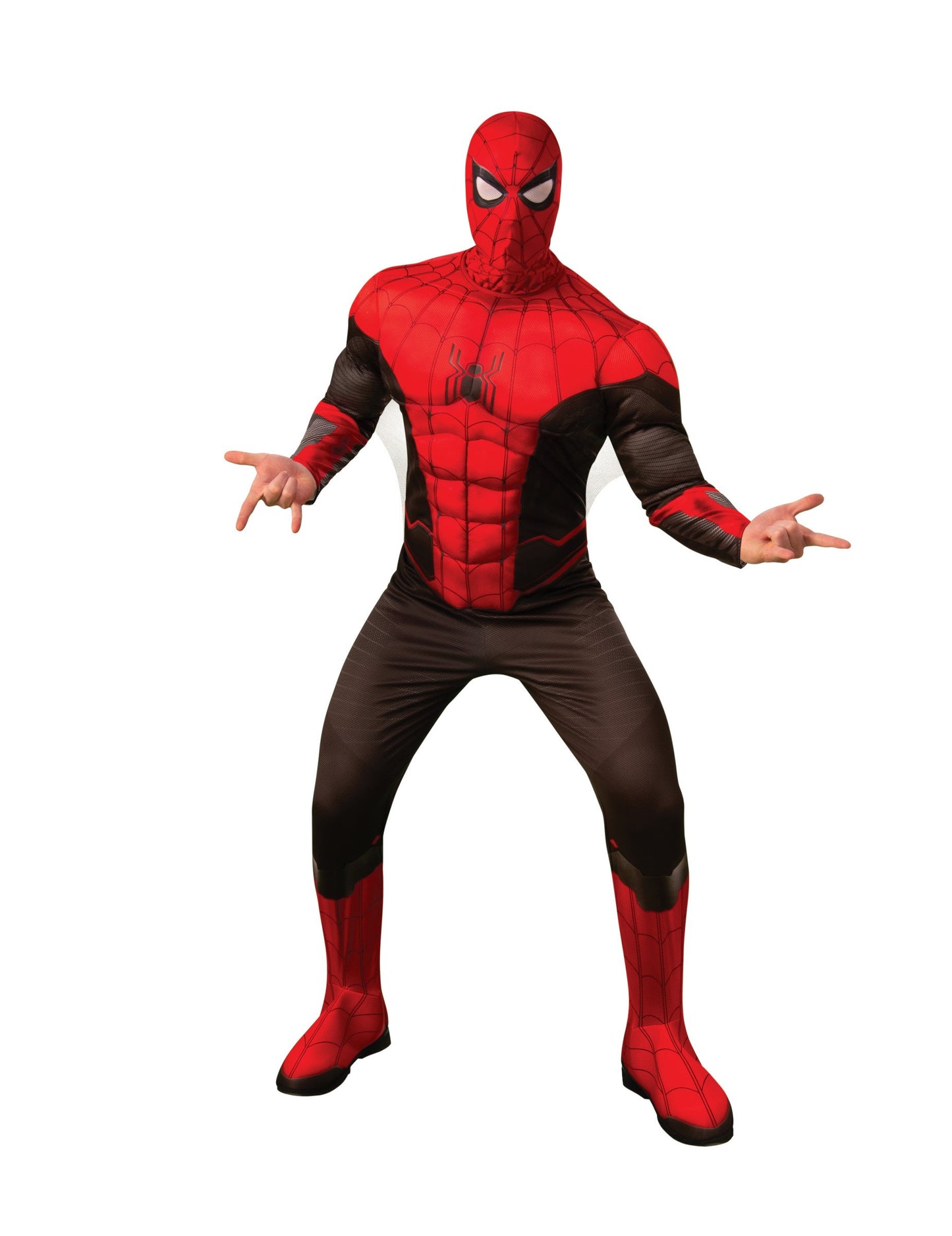 Déguisement Spiderman No Way Home luxe pour homme rouge et noir