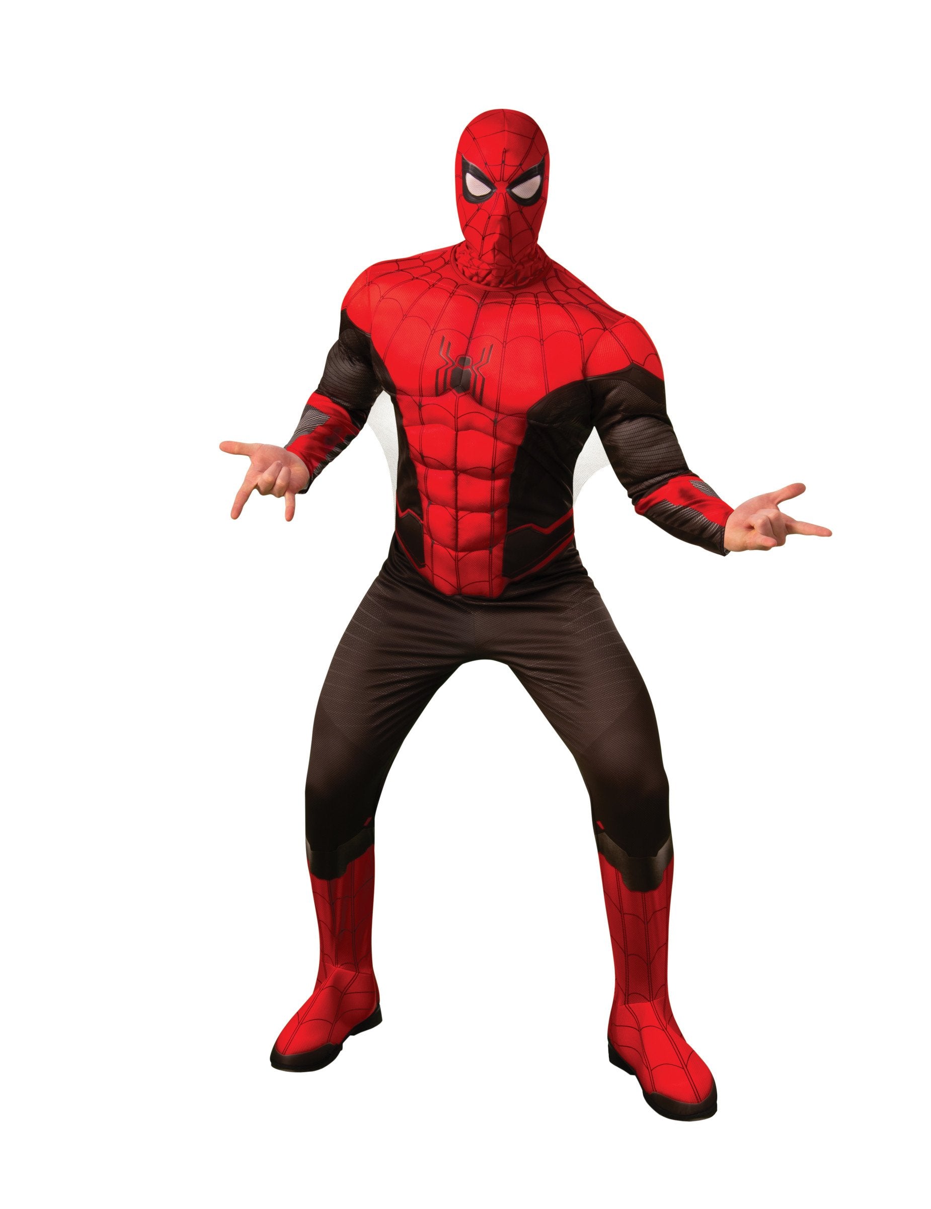 Déguisement Spiderman No Way Home luxe pour homme rouge et noir