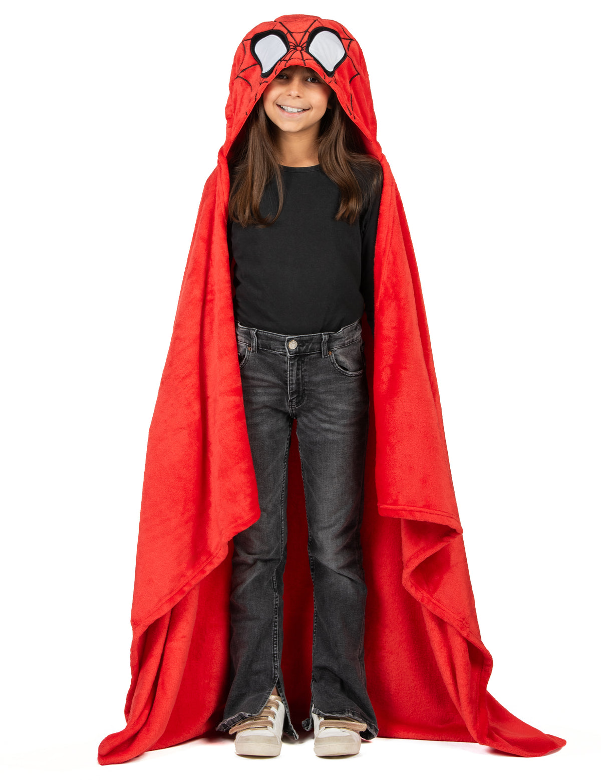 Déguisement plaid polaire à capuche Spidey et ses Amis pour enfant rouge