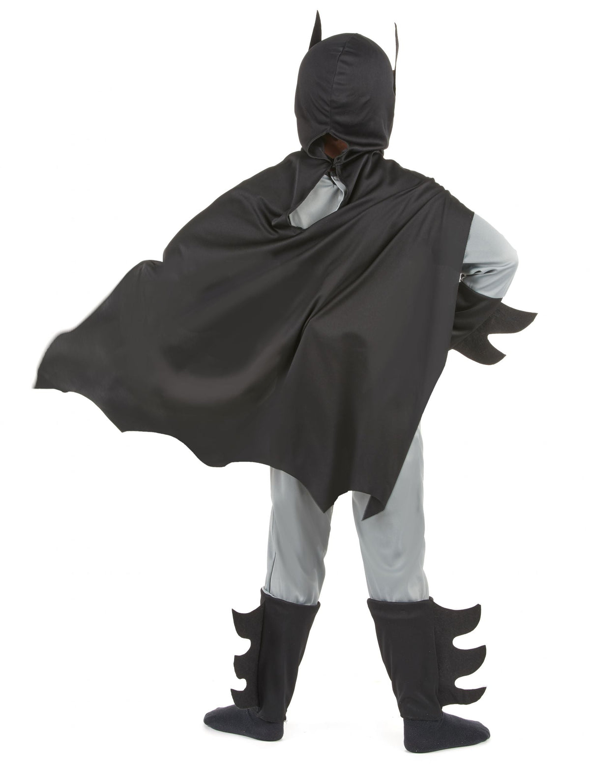 Vue de dos du déguisement de super héros homme chauve-souris pour garçon