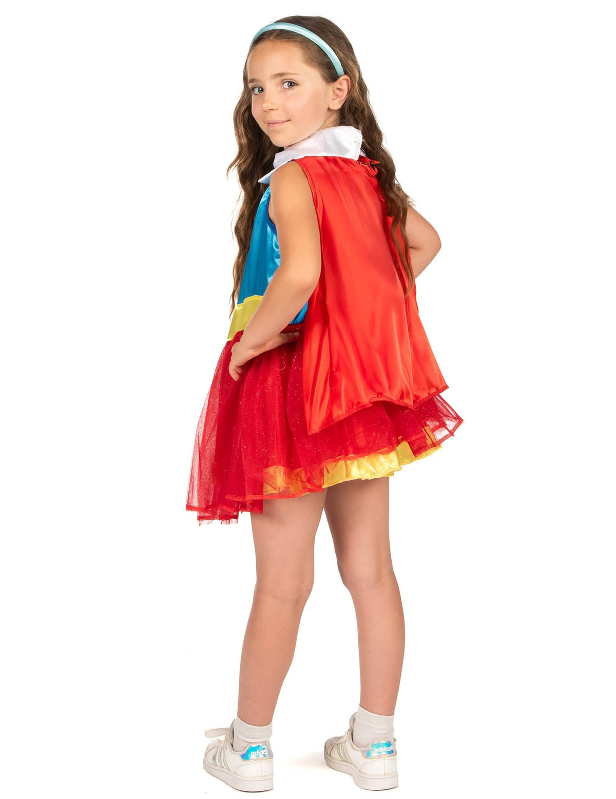 Déguisement Supergirl DC Super Hero Girl™ para menina vermelho e azul com tutu e capa