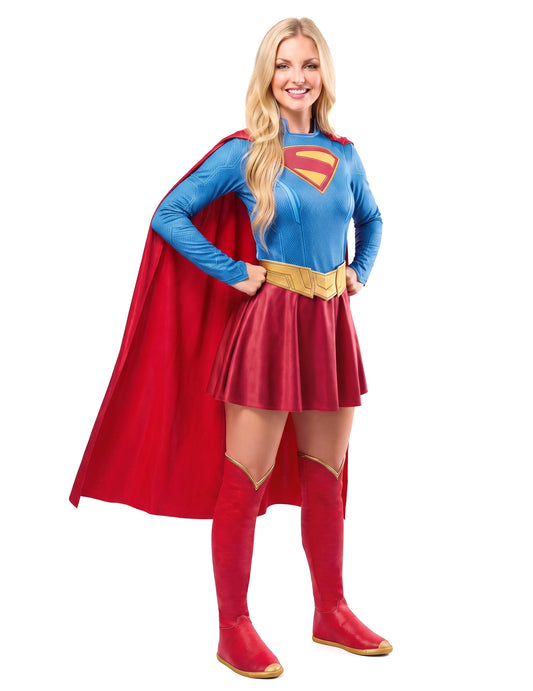 Fato de Supergirl luxo para mulher
