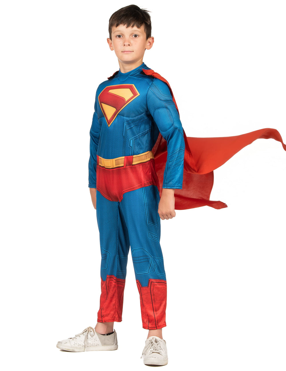 Déguisement Superman Luxe pour enfant bleu et rouge avec cape