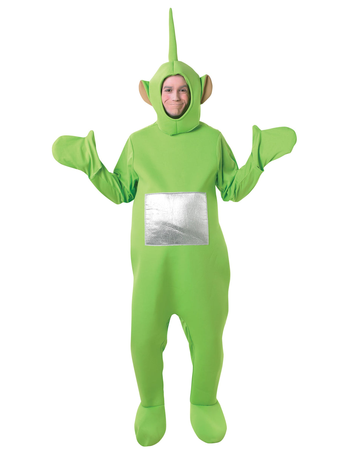 Vue de face du déguisement Teletubbies Dipsy™ adulte
