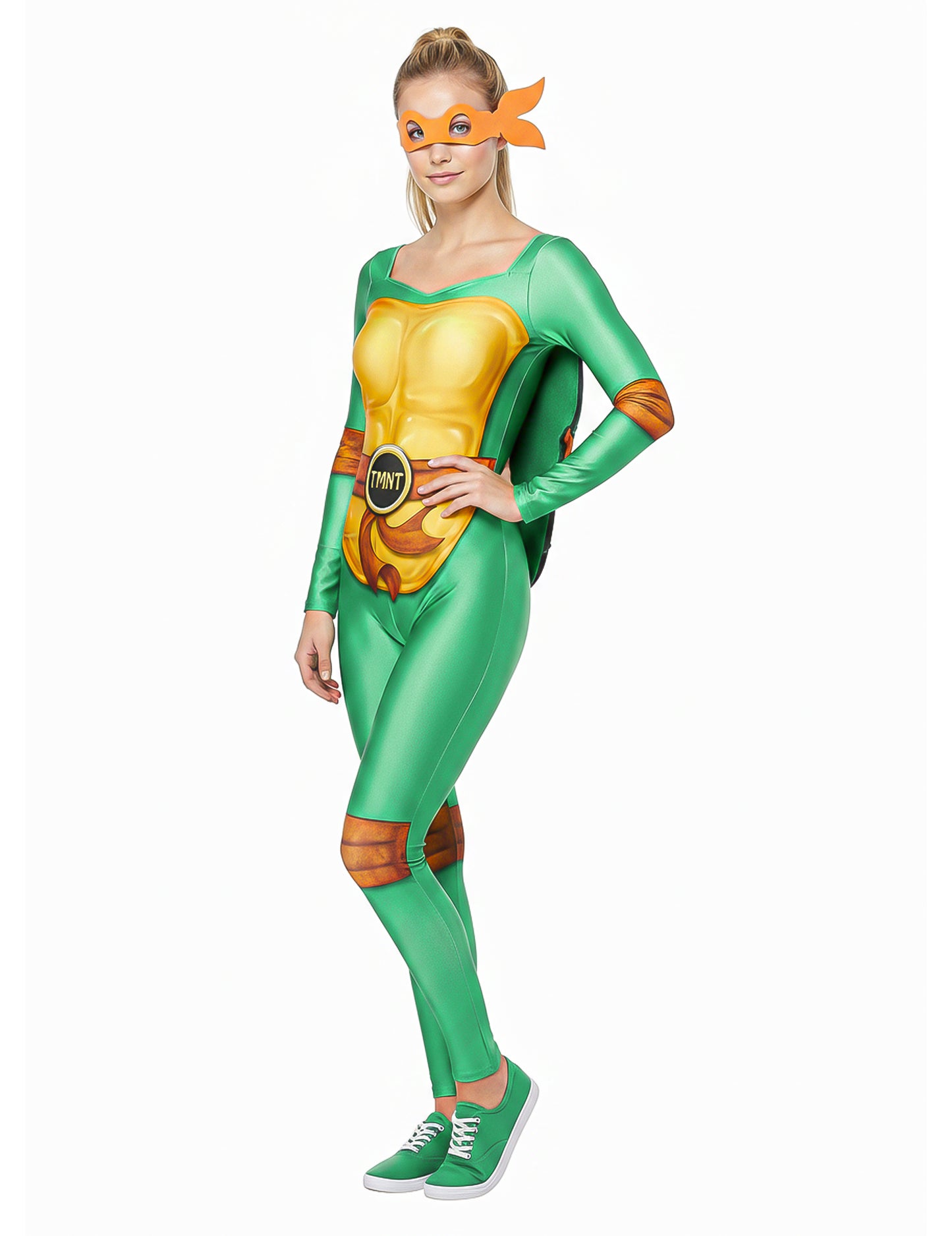 Déguisement Tortue Ninja™ avec 4 masques femme