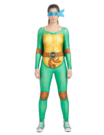 Fato de Tartaruga Ninja™ com 4 máscaras para mulher