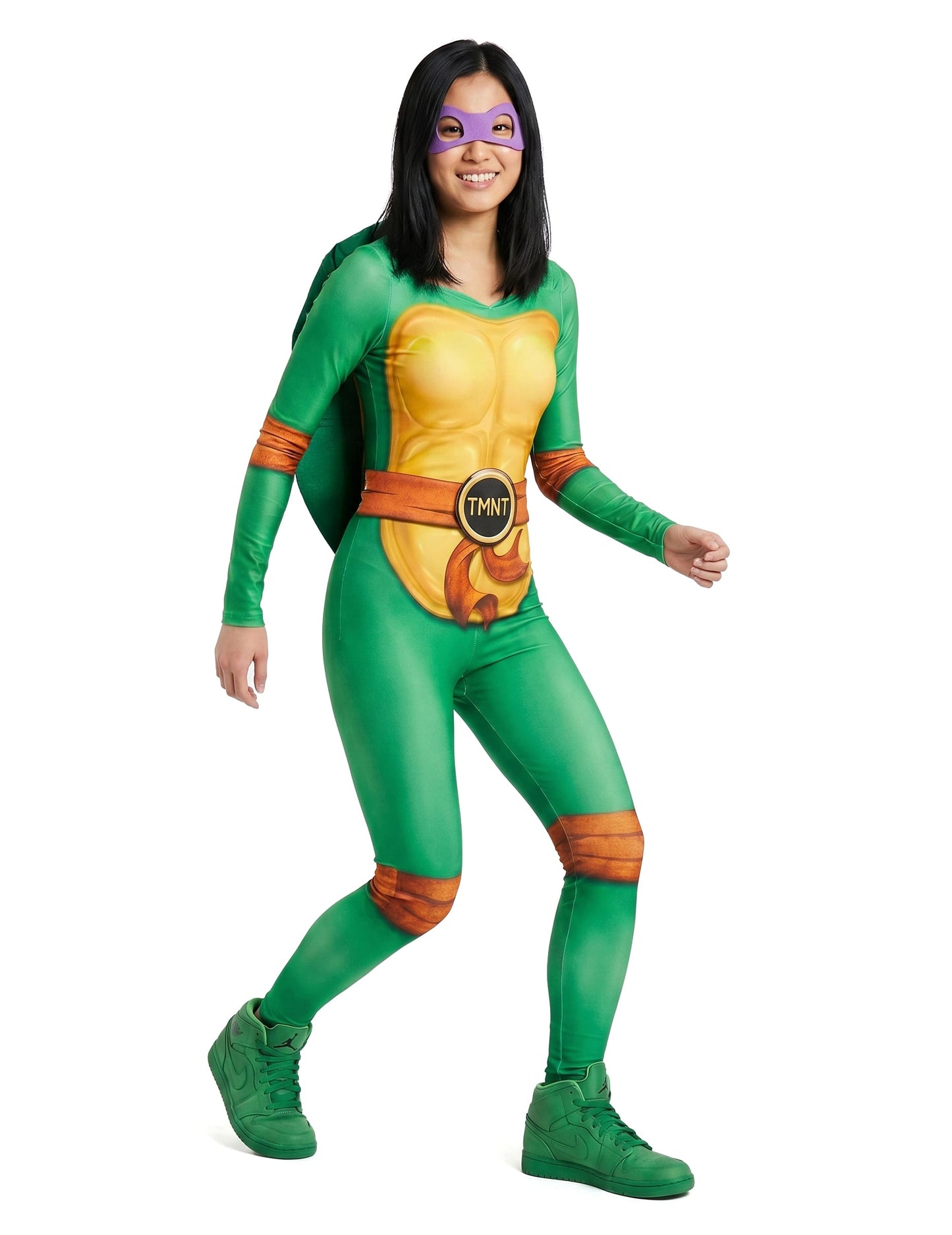 Fato de Tartaruga Ninja™ com 4 máscaras para mulher