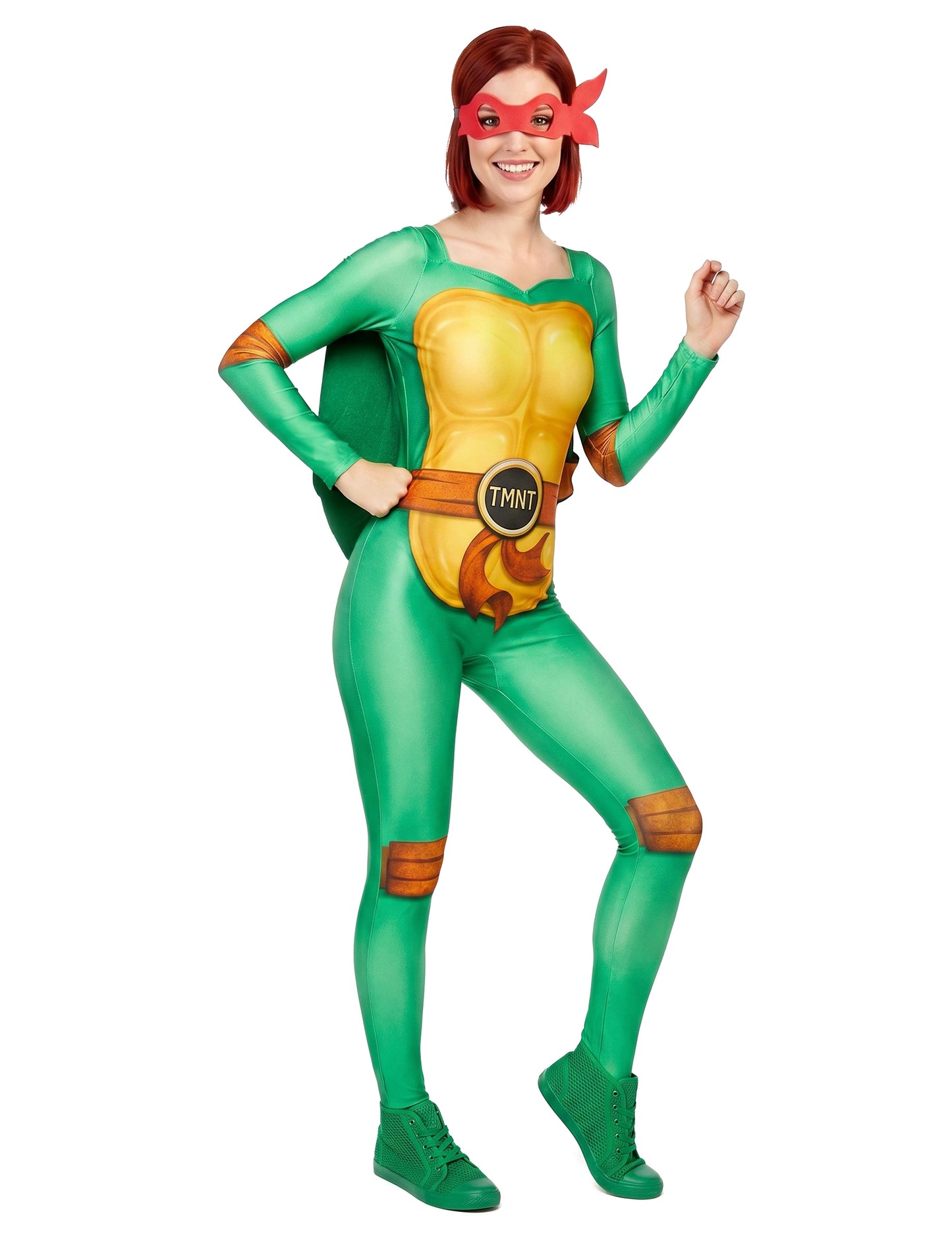 Fato de Tartaruga Ninja™ com 4 máscaras para mulher