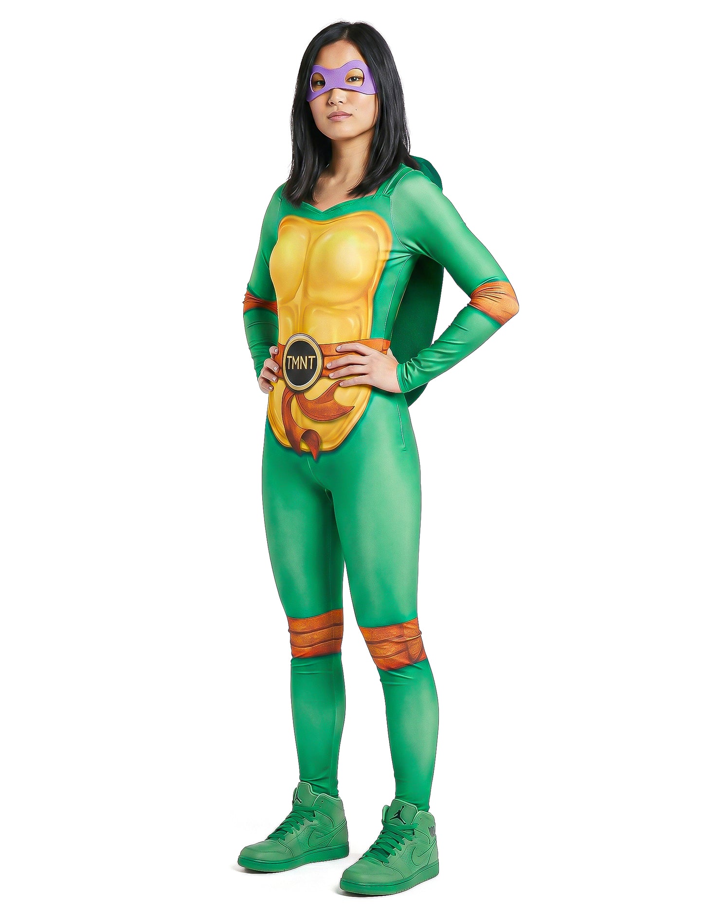 Fato de Tartaruga Ninja™ com 4 máscaras para mulher