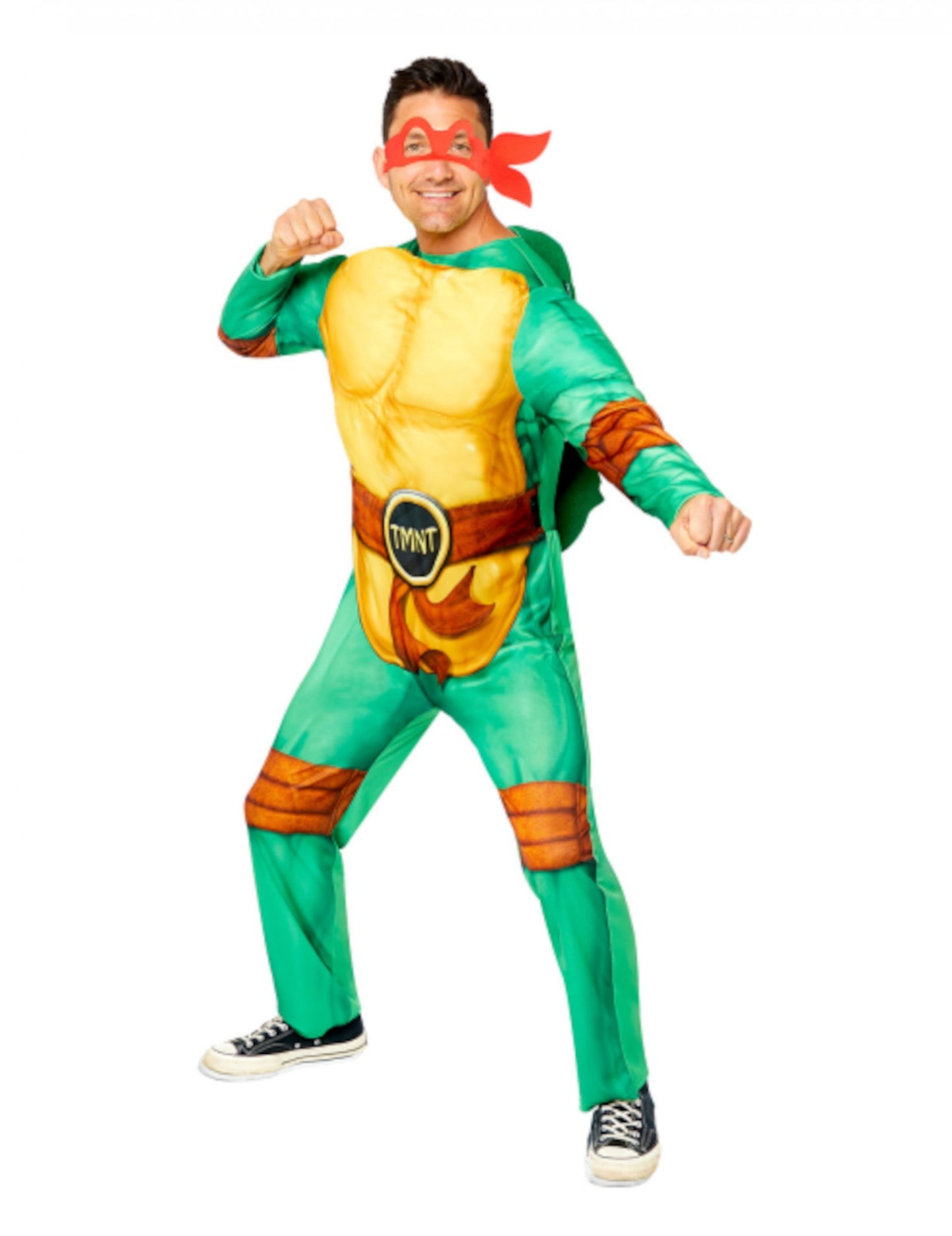 Déguisement Tortue Ninja luxe pour adulte avec 4 masques interchangeables