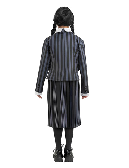 Vue de dos du déguisement uniforme Mercredi Addams Wednesday™