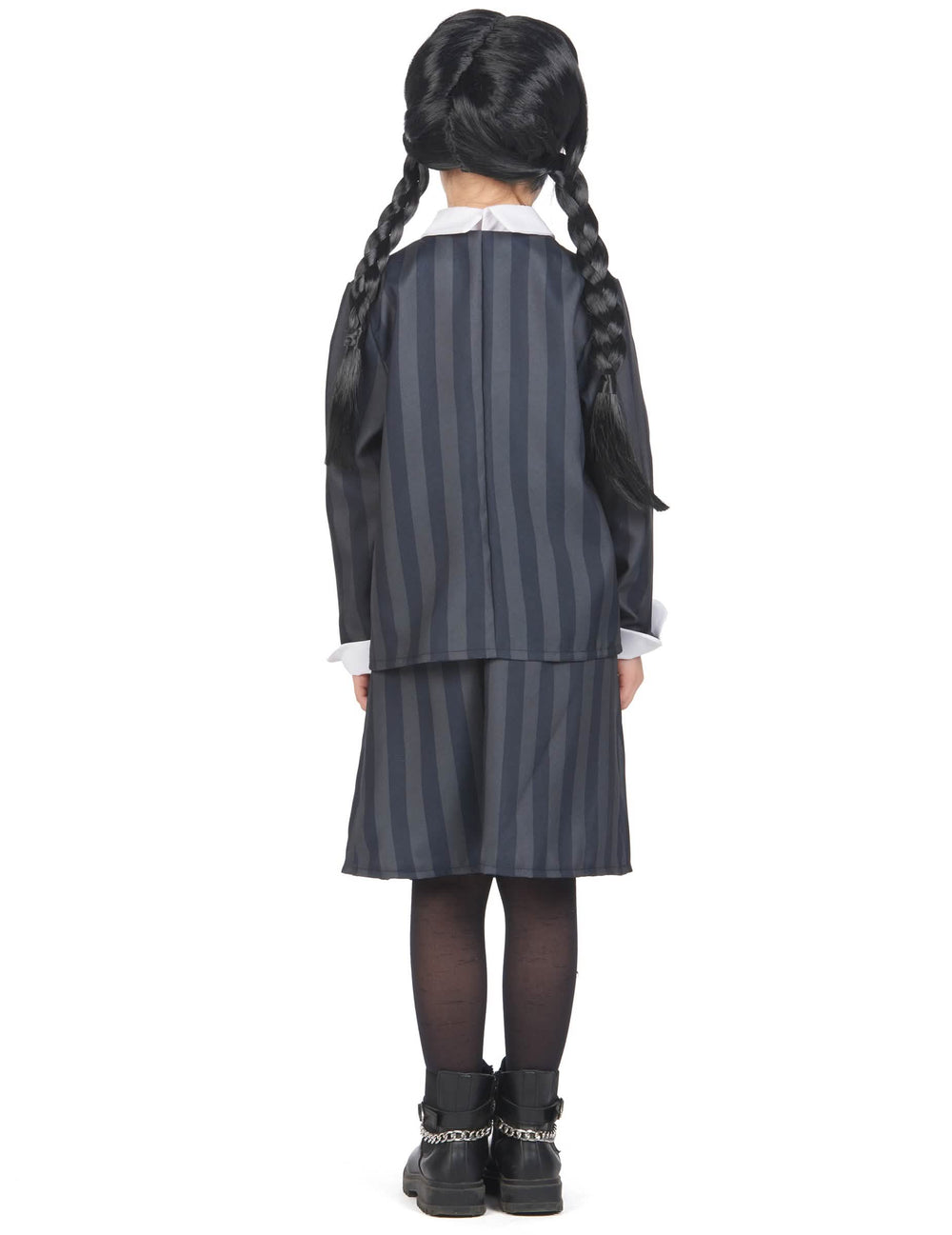 Vue de dos du déguisement uniforme scolaire gothique pour enfant