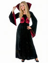 Disfarce vampira com corpete mulher Halloween