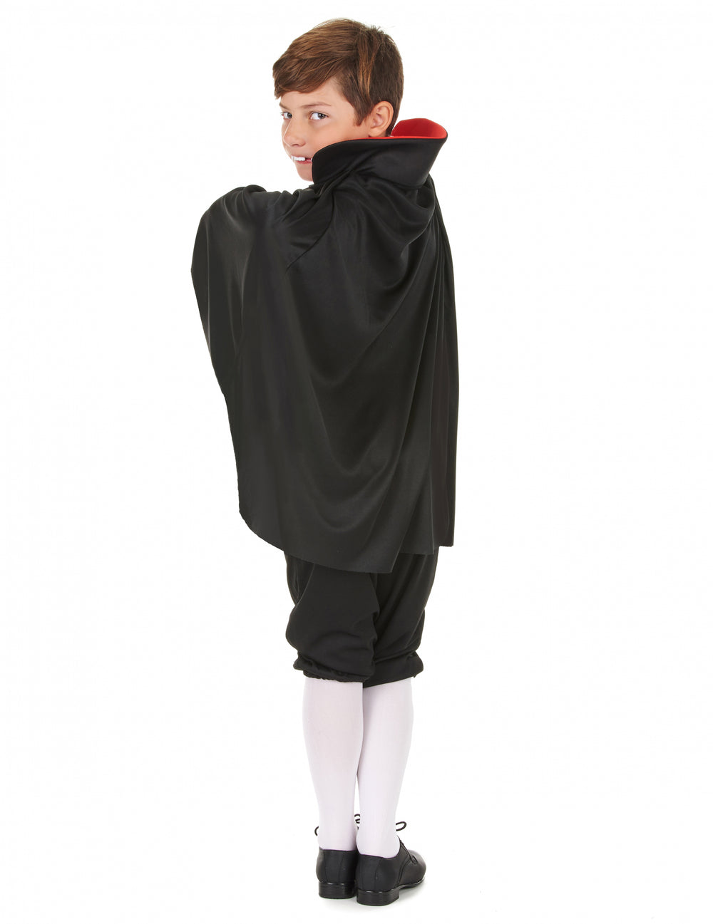 Vue de dos du déguisement de vampire chic pour garçon