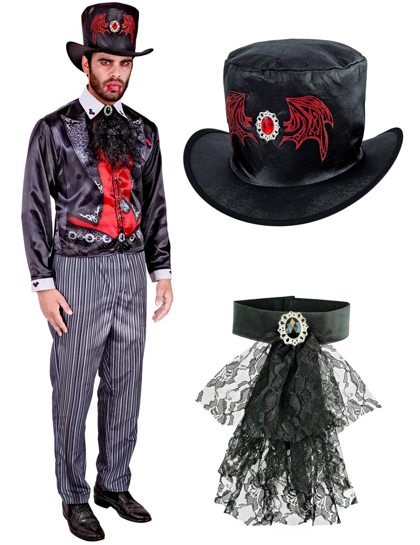 Fantasia de vampiro elegante para homens