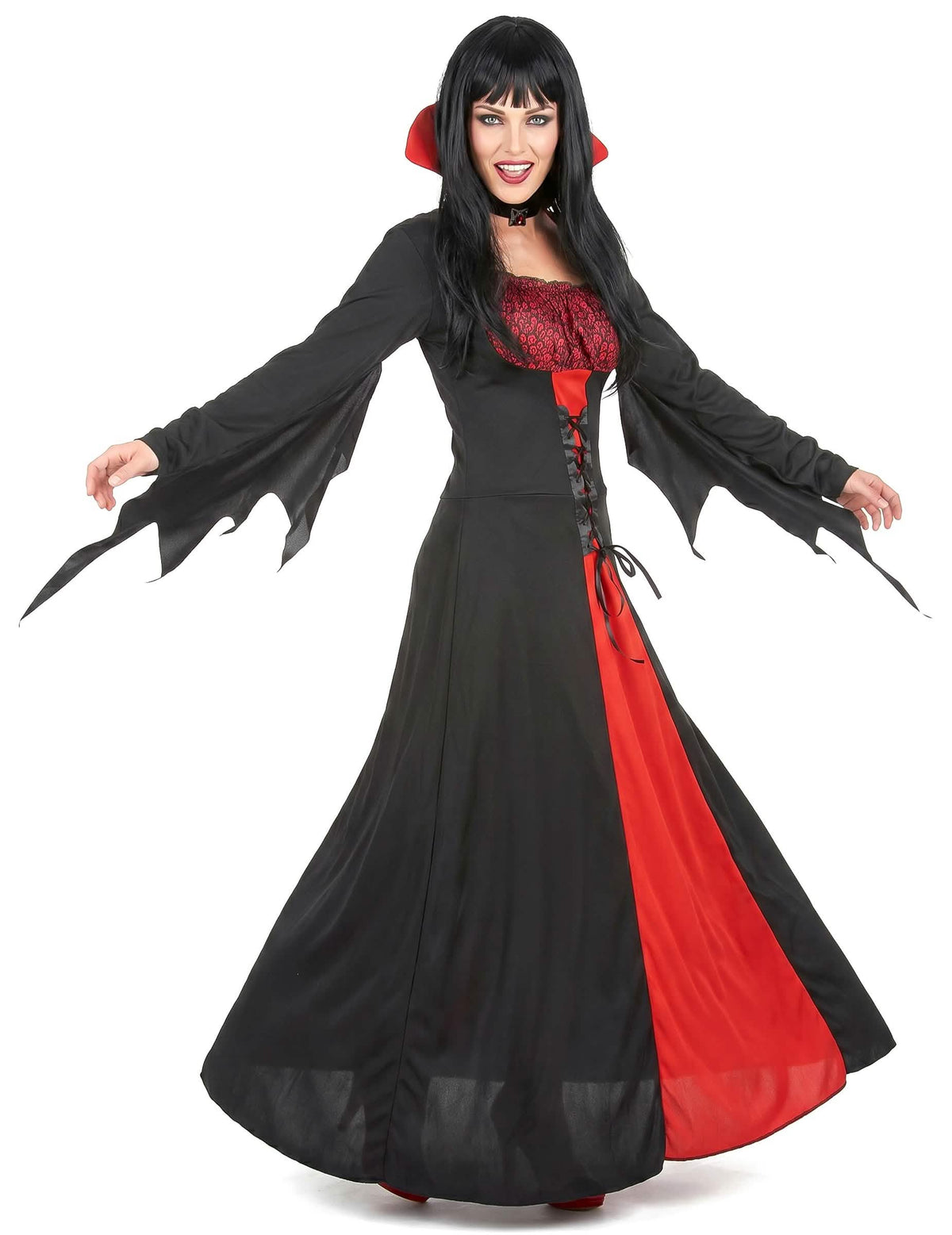 Disfarce vampira elegante mulher Halloween
