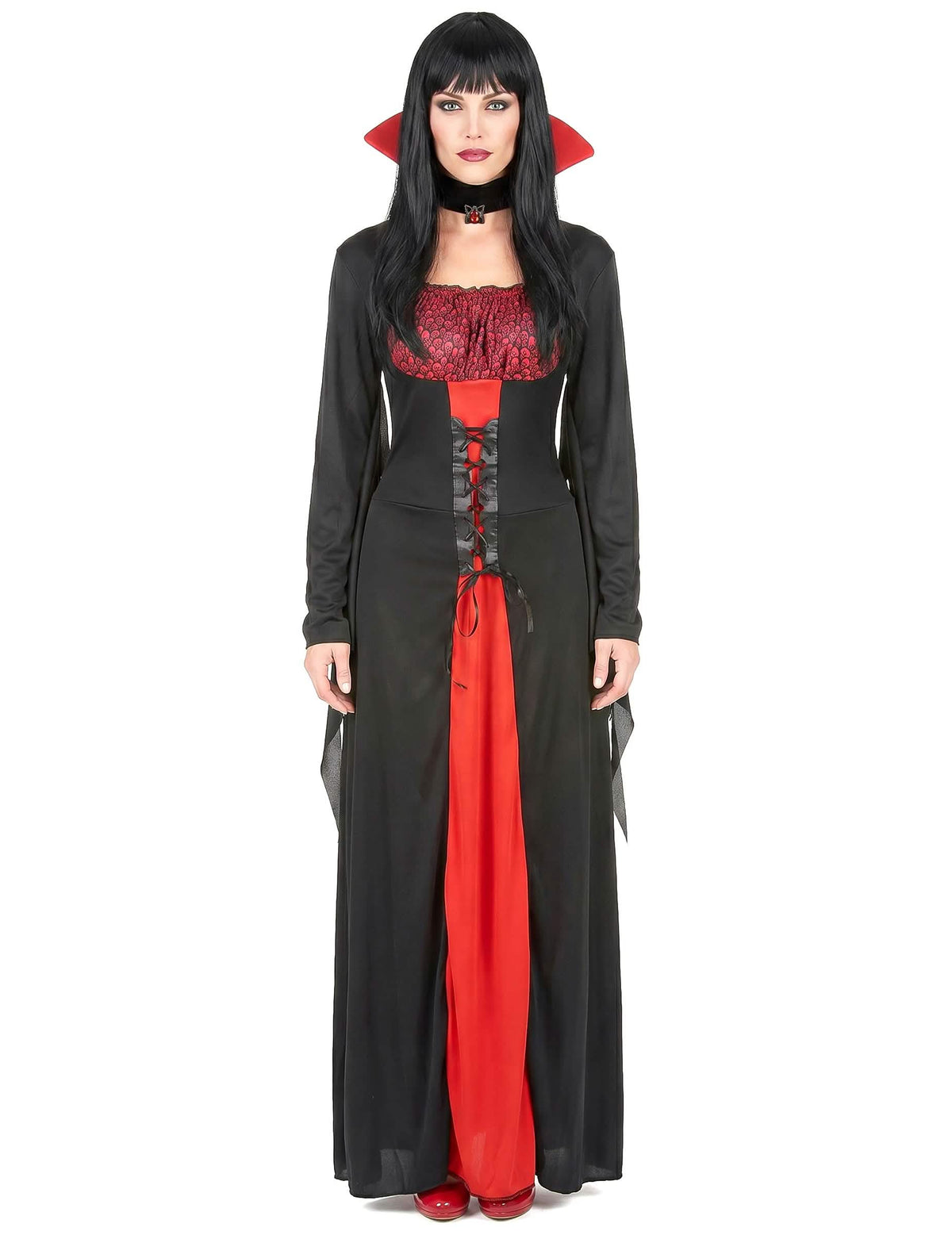 Disfarce vampira elegante mulher Halloween