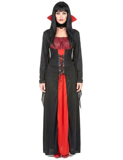 Disfarce vampira elegante mulher Halloween
