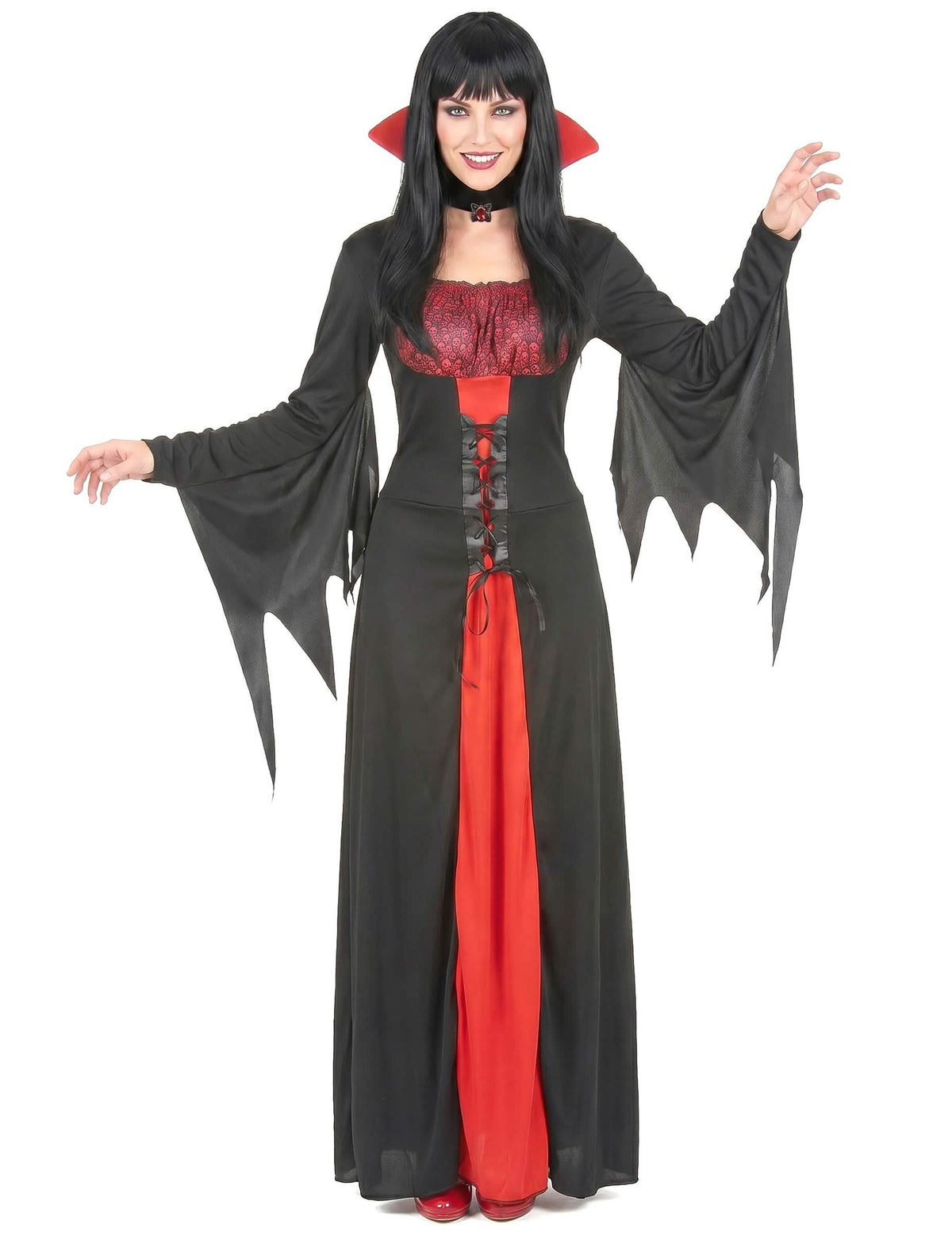 Disfarce vampira elegante mulher Halloween