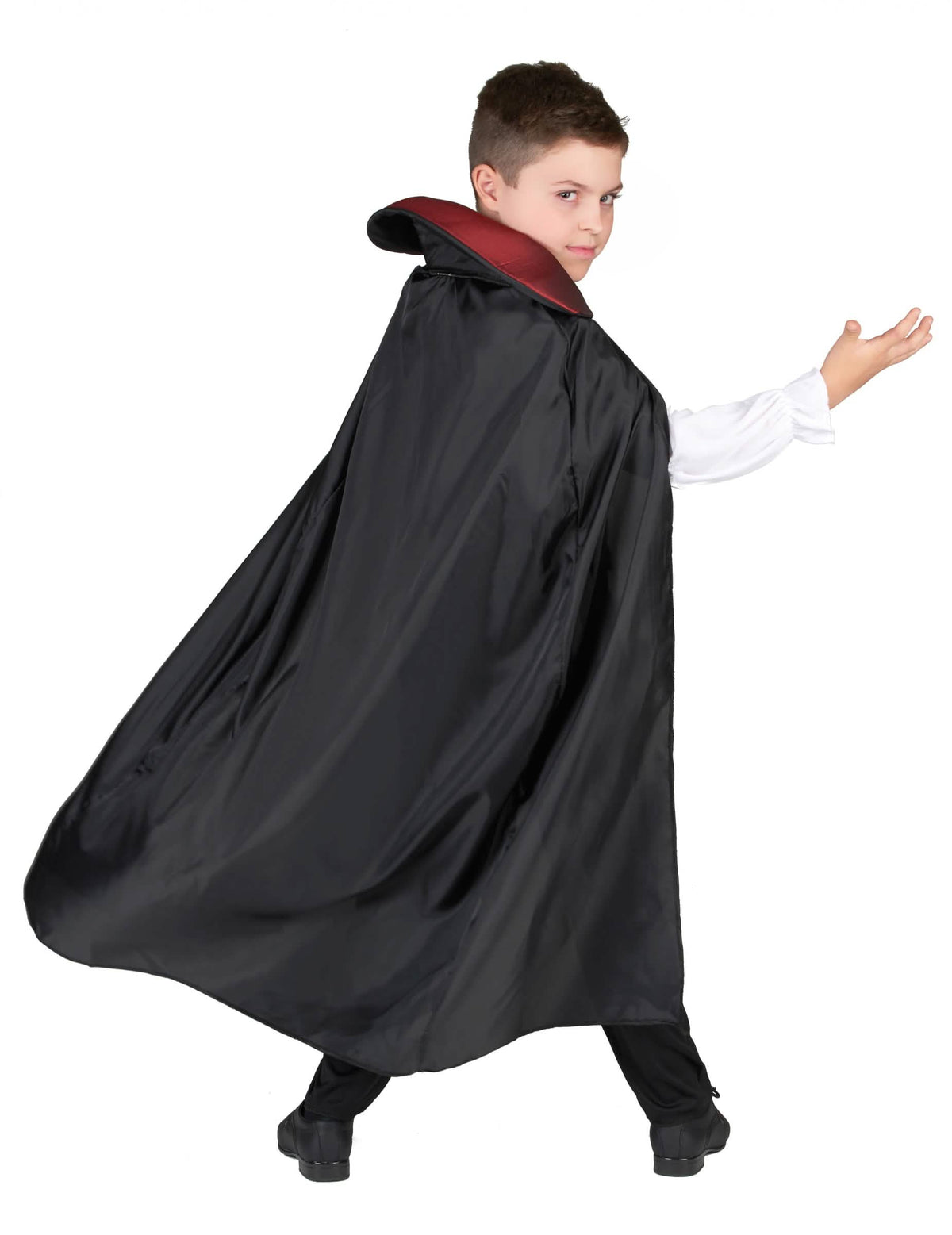 Vista de trás do disfarce de vampiro elegante para menino