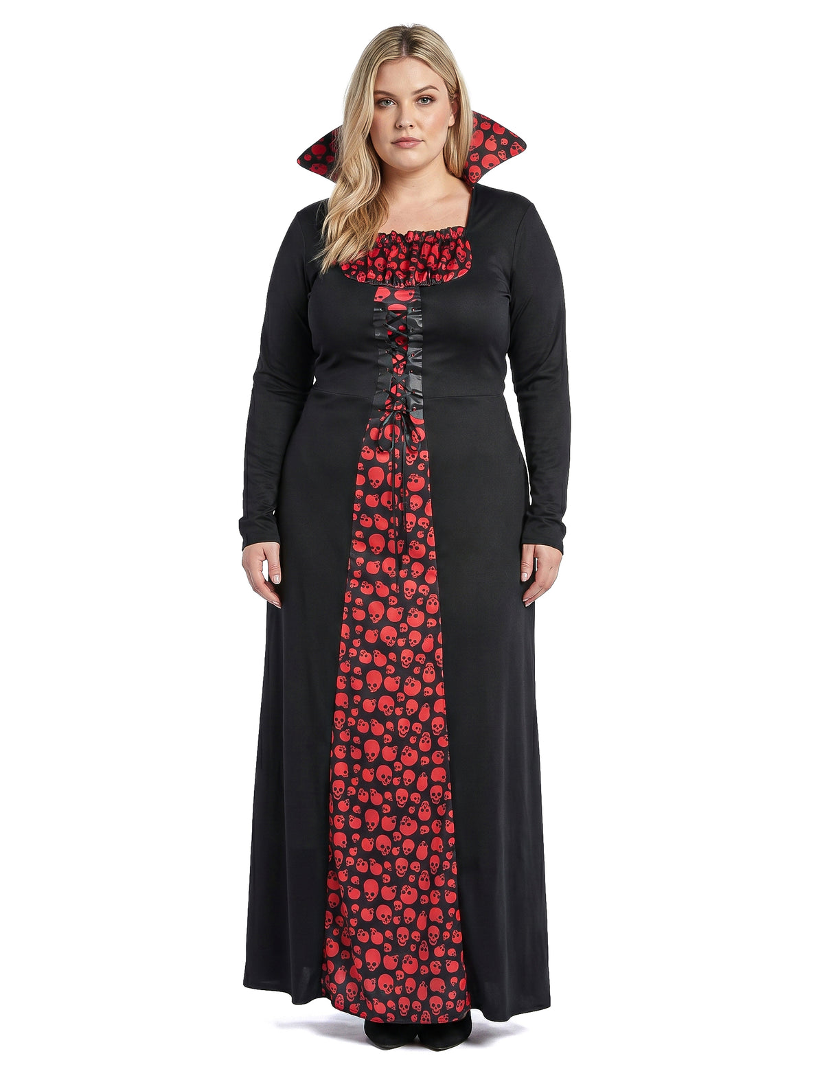 Fato de vampiro elegante plus size para mulher
