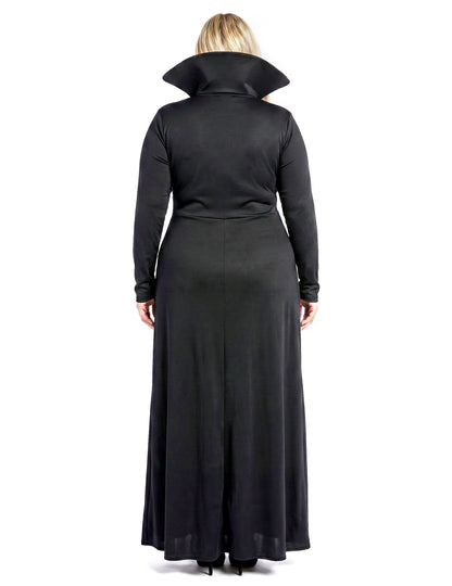 Fato de vampiro elegante plus size para mulher