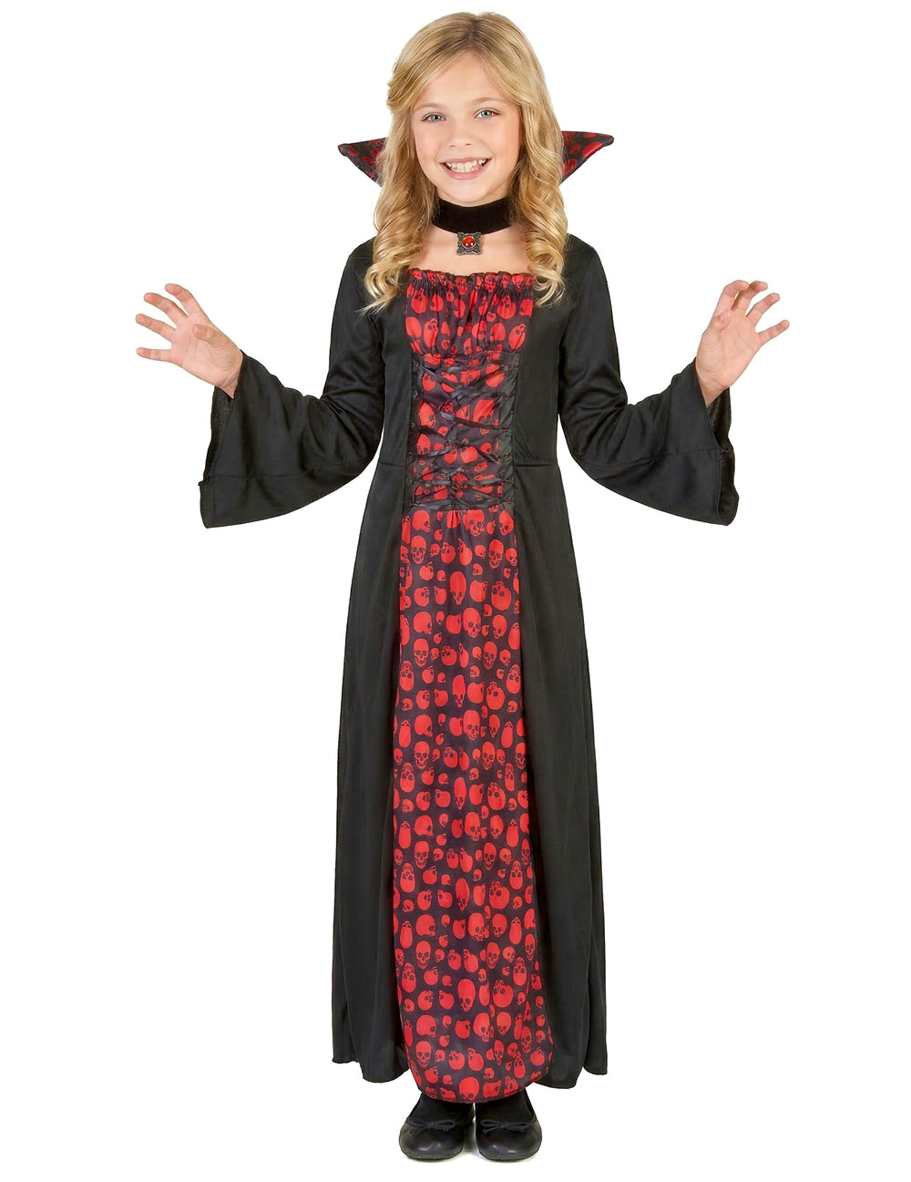 Vue d'ensemble du déguisement de vampire pour fille