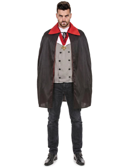 Disfarce vampiro cinzento homem Halloween