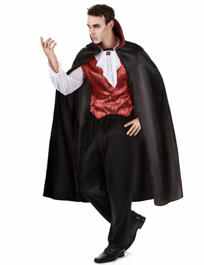 Disfarce vampiro vermelho homem Halloween