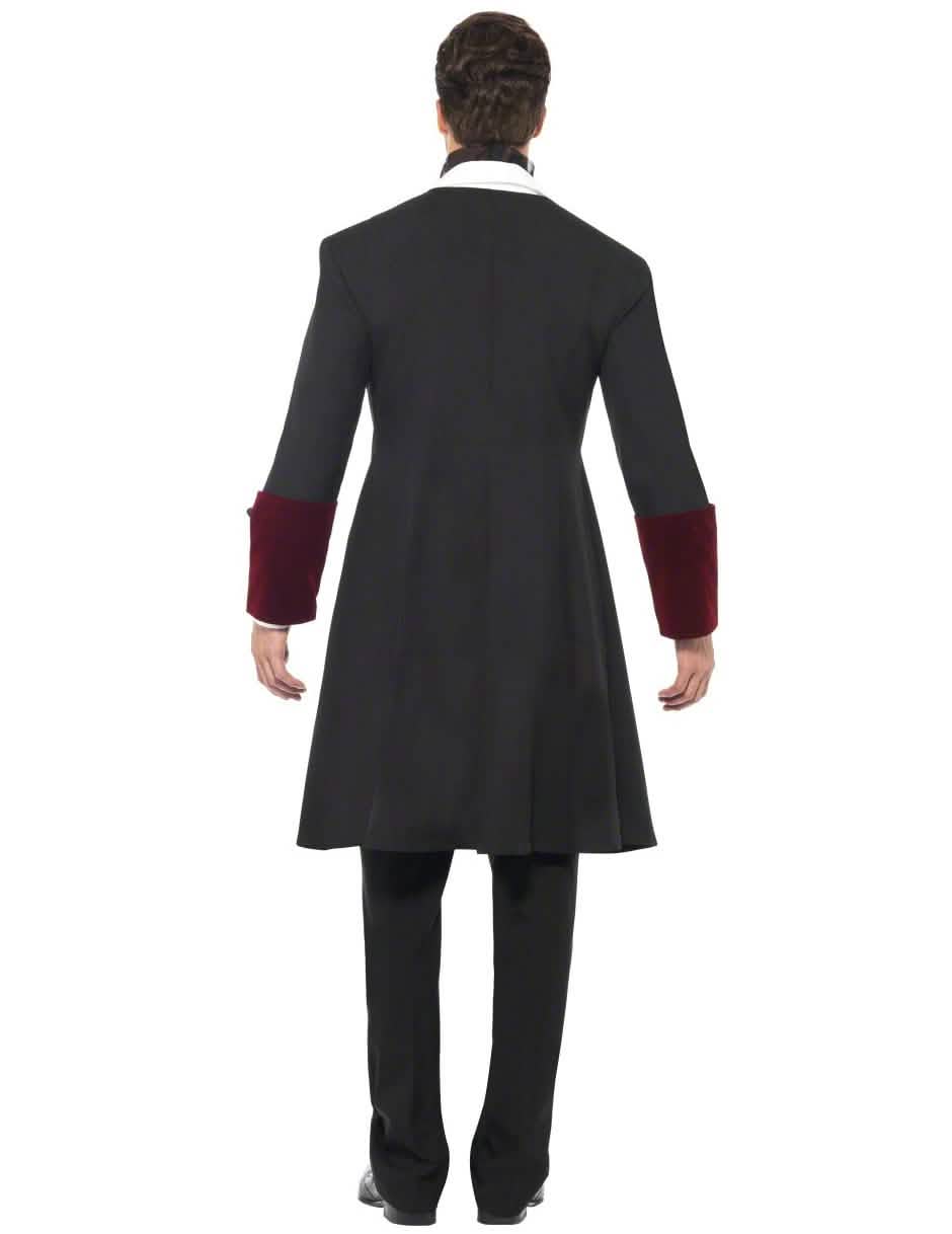 Vue de dos du déguisement de vampire pour homme