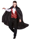 Disfarce vampiro vermelho homem Halloween