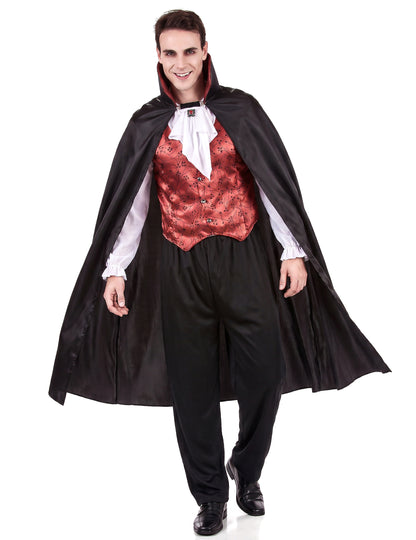 Disfarce vampiro vermelho homem Halloween