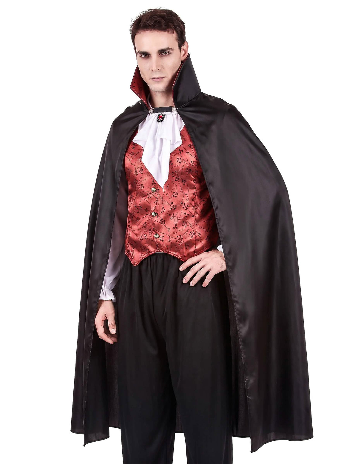 Disfarce vampiro vermelho homem Halloween