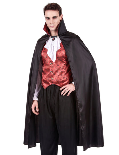 Disfarce vampiro vermelho homem Halloween