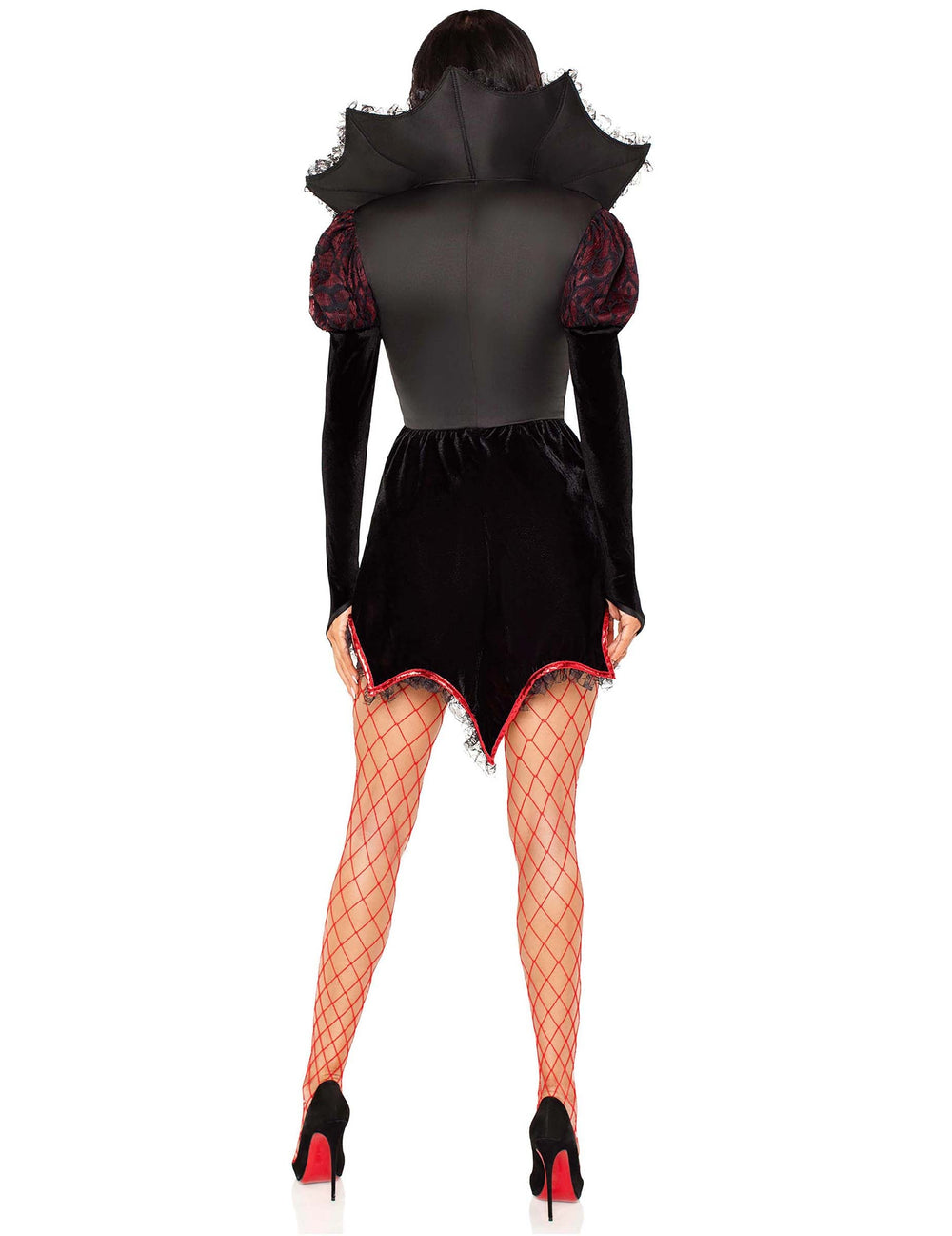 Vue de dos du déguisement vampire sexy pour femme