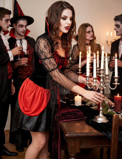 Disfarce de vampiro sexy mulher