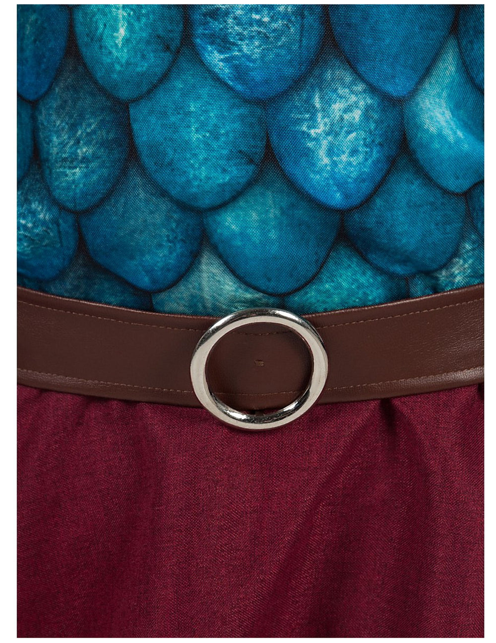 Détail de la ceinture et de la boucle du déguisement Vic le Viking™ pour enfant