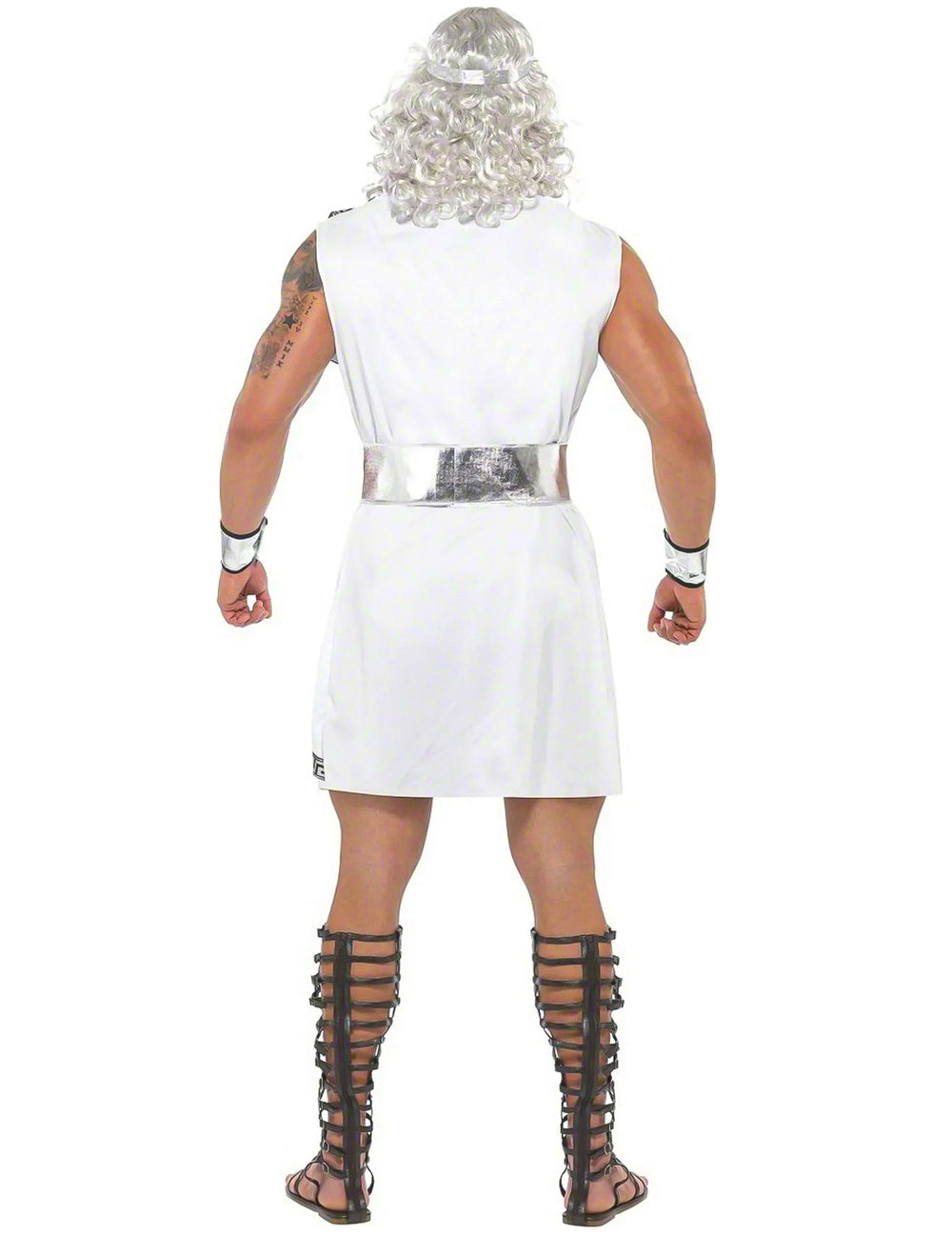 Vue de dos du déguisement de Zeus pour homme