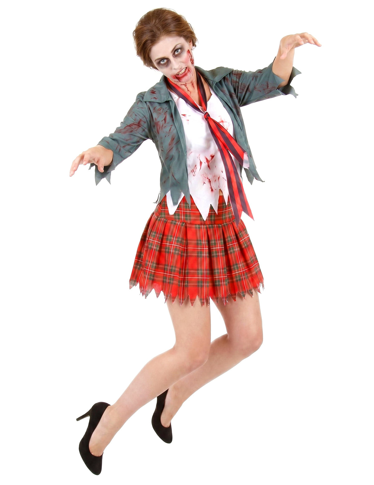 Disfarce de aluna zombie mulher