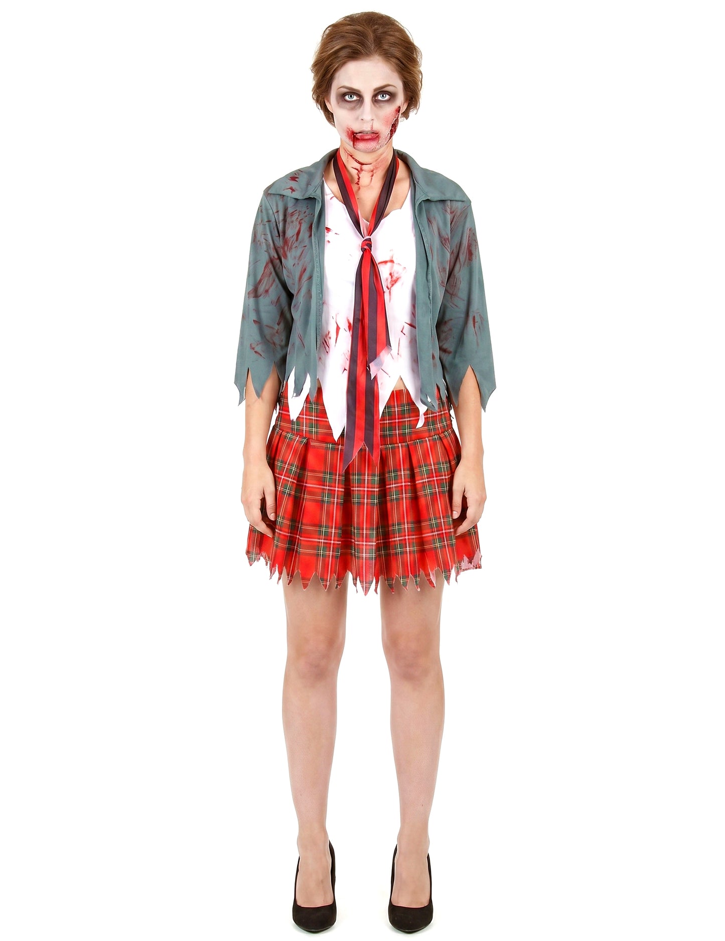 Disfarce de aluna zombie mulher
