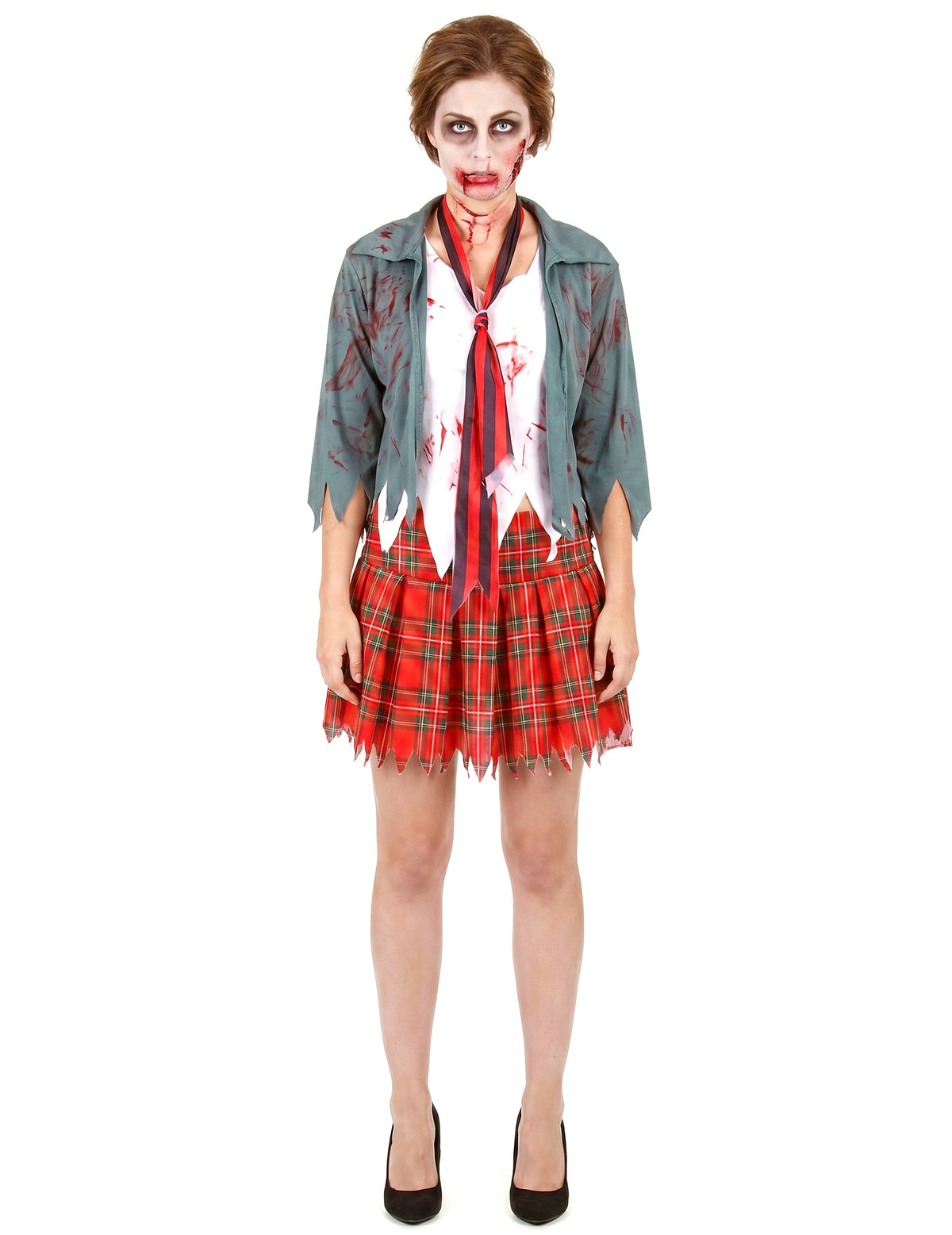 Disfarce de aluna zombie mulher