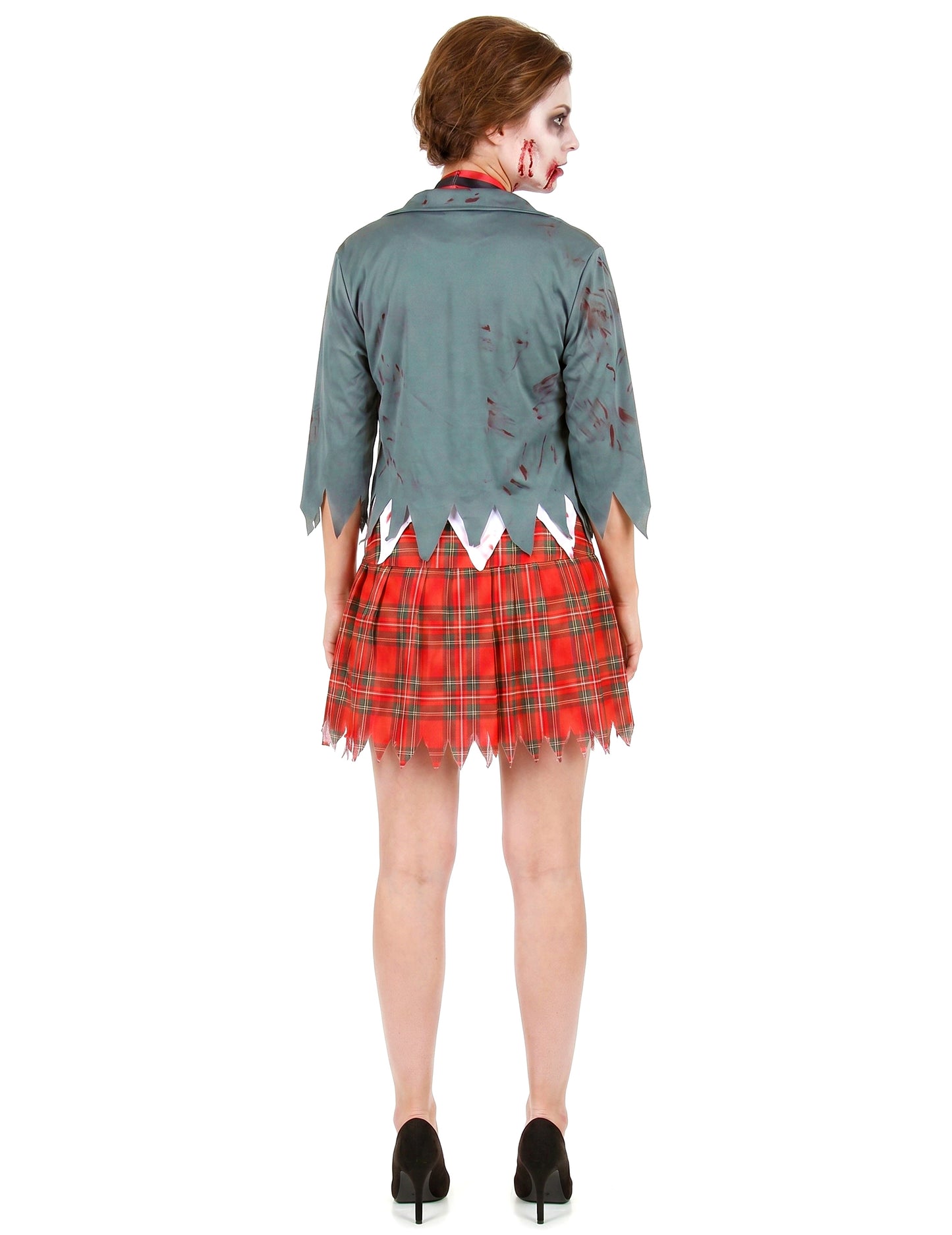 Disfarce de aluna zombie mulher