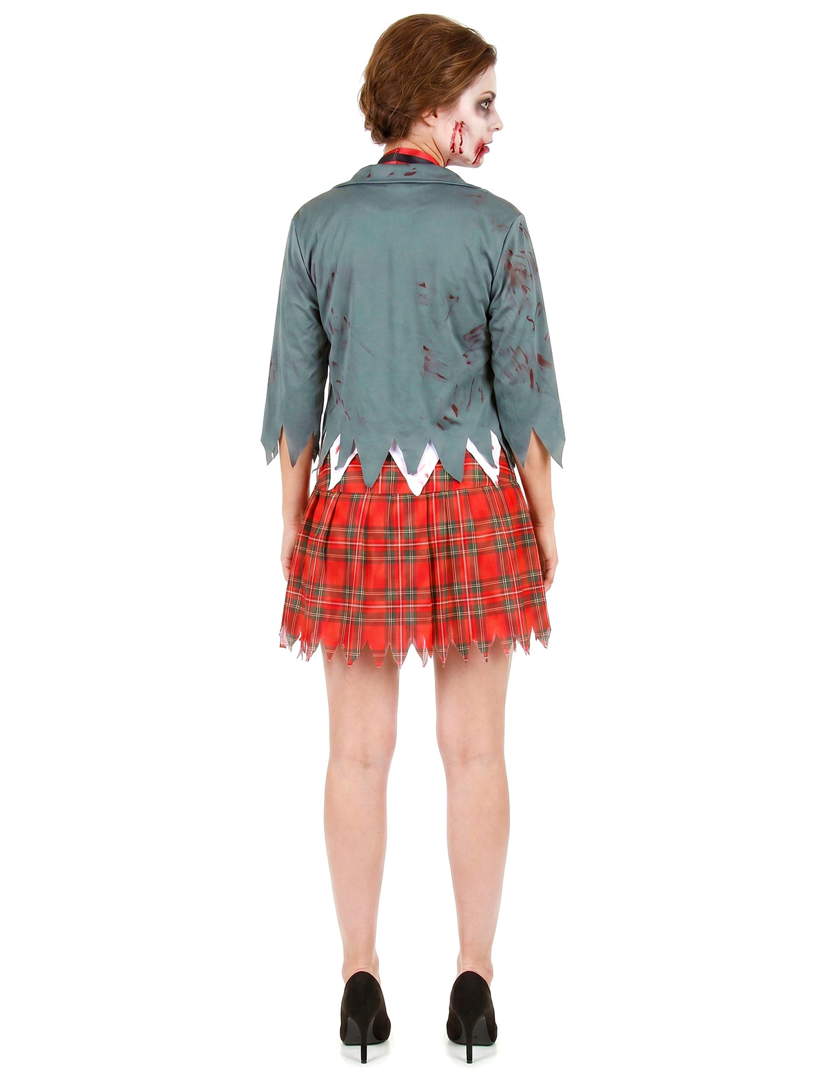 Disfarce de aluna zombie mulher
