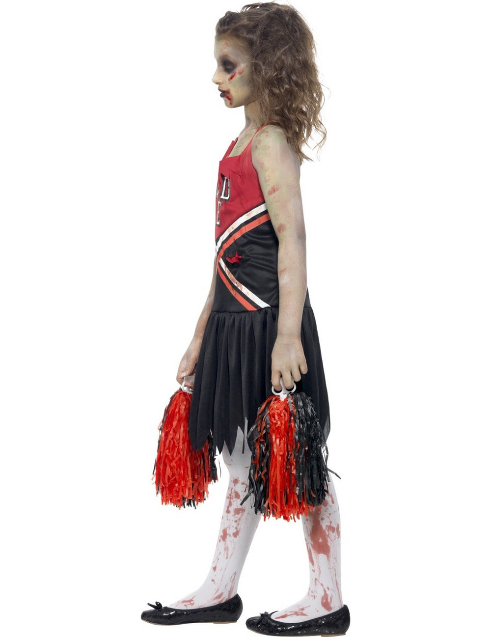 Vue de profil du déguisement de zombie pompom girl