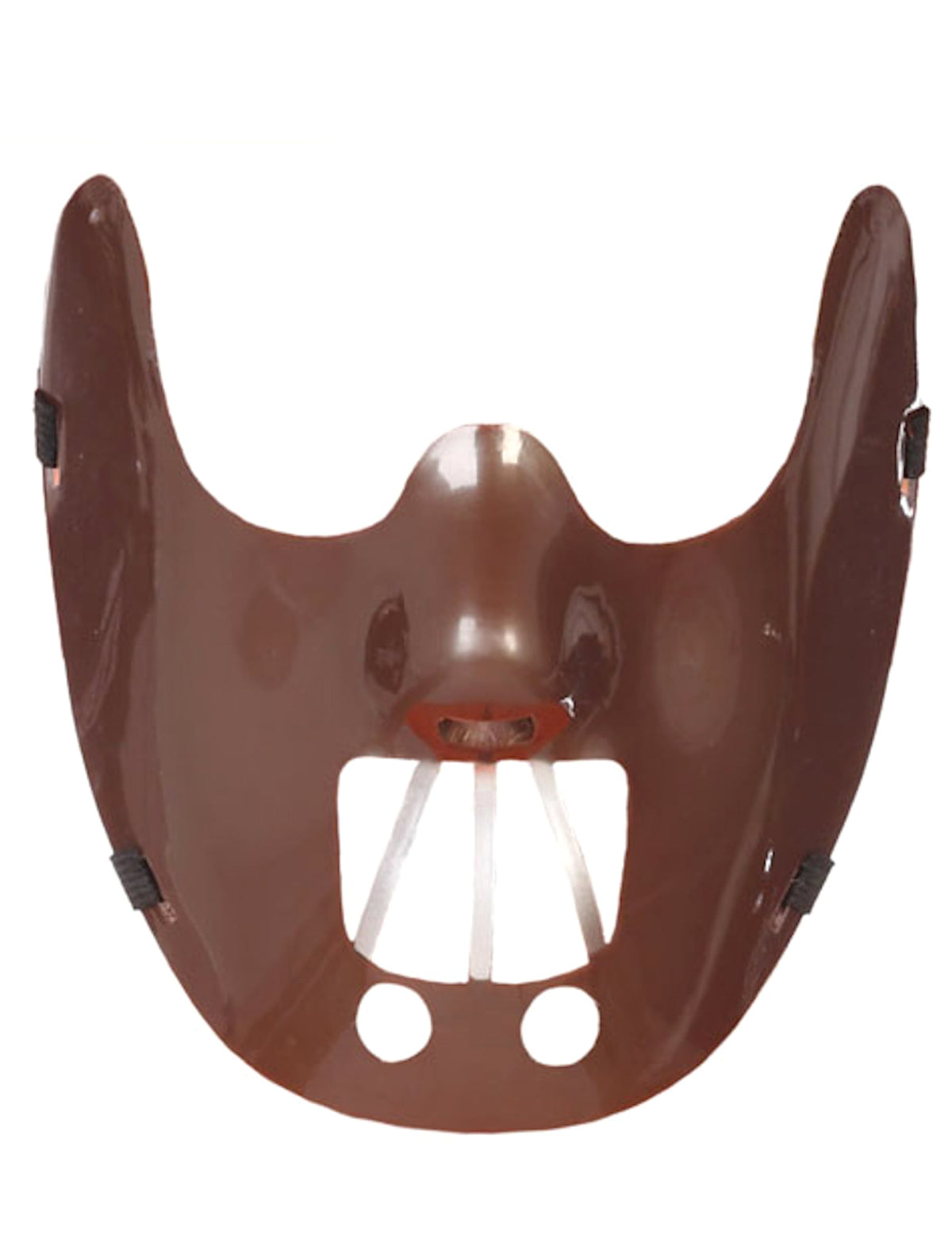 Vue de face du demi masque cannibale