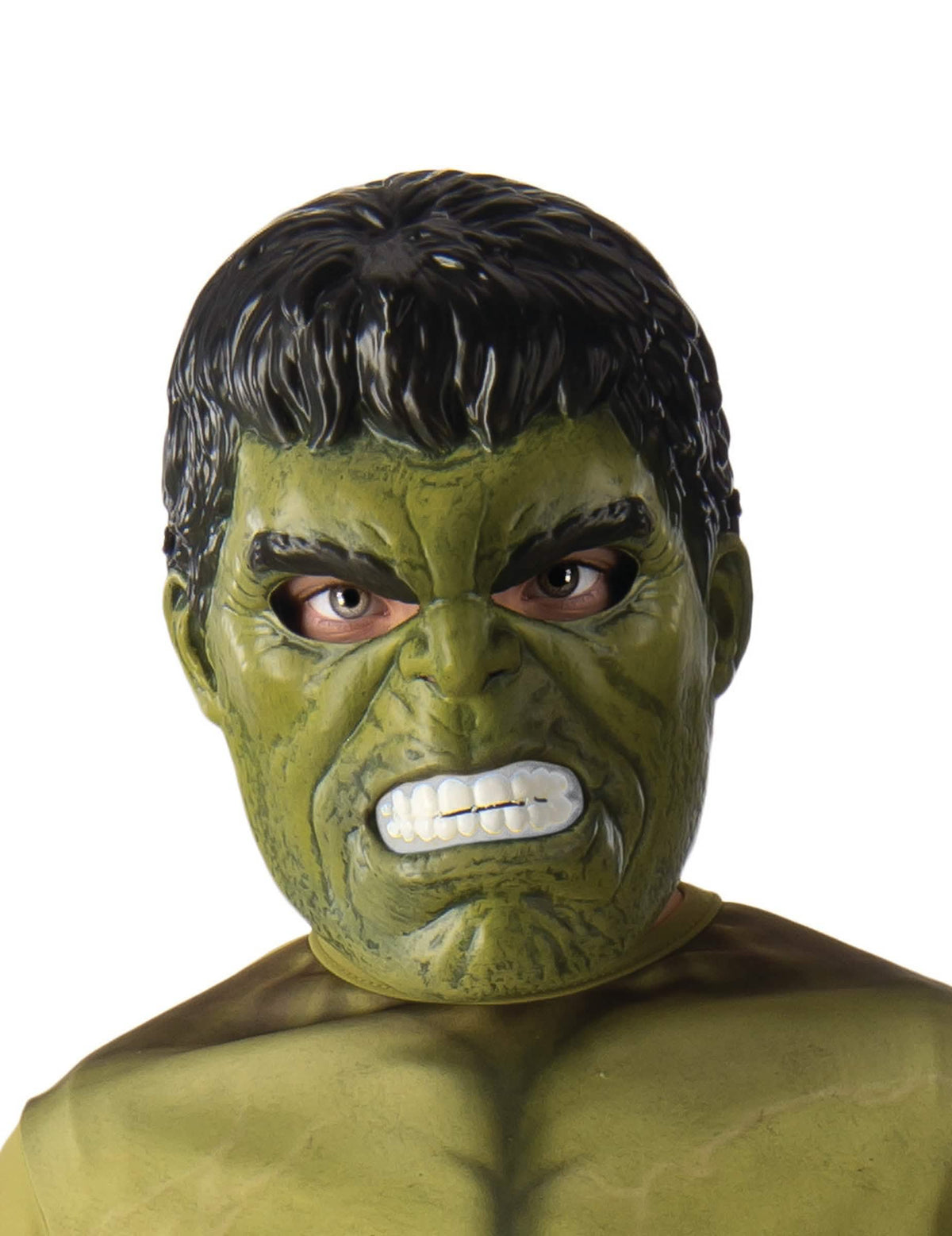 Meio máscara Hulk para criança verde