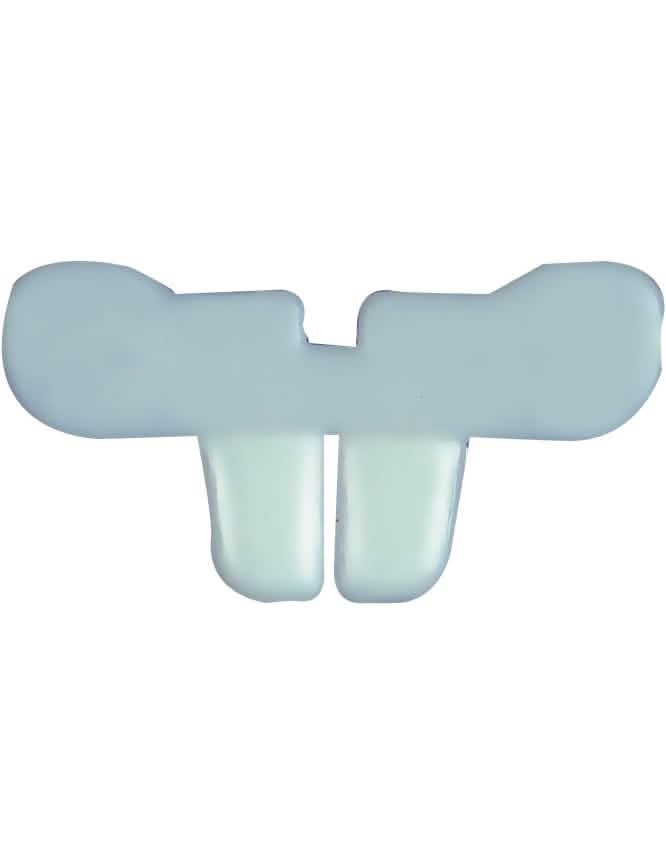 Dentadura de coelho branco para adulto