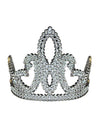 Diadème princesse pour fille argenté avec strass