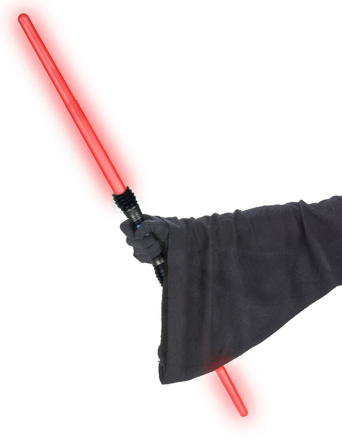 Détail de la prise en main du double sabre lumineux et sonore pour enfant