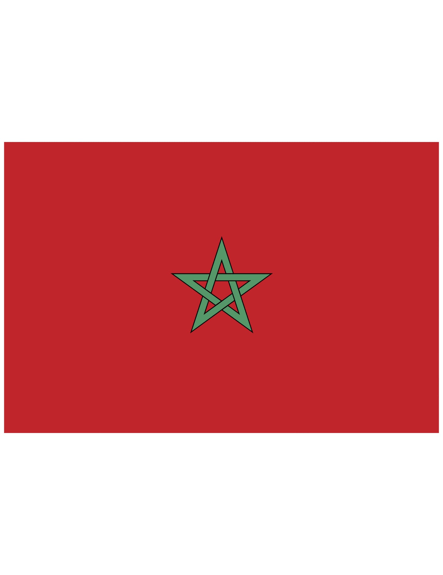 Drapeau de supporter Maroc 90 X 150 cm